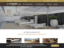 Tablet Screenshot of m-trend.hu